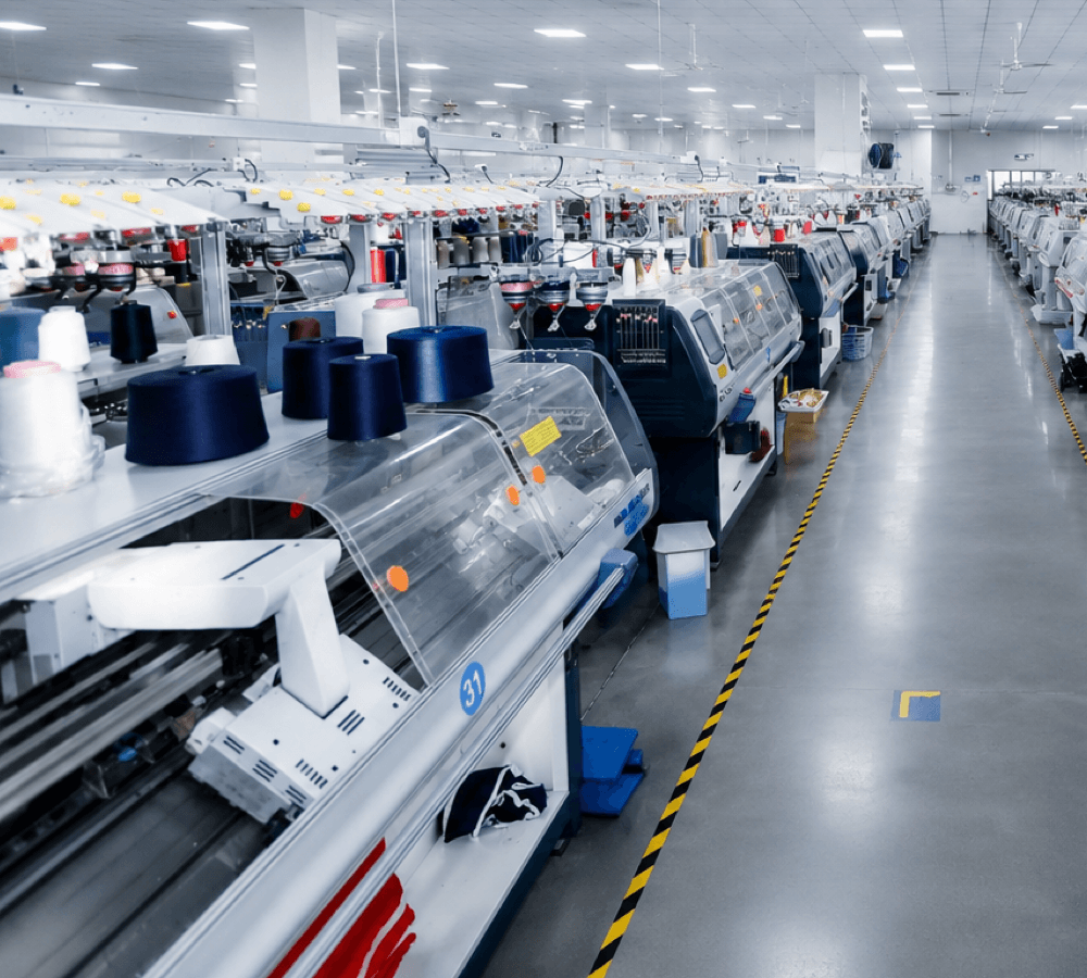 Modern textile manufacturing facility